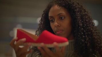 Exploring the Fascinating World of Footwear A Womans Inspiring Journey in Red Shoes video