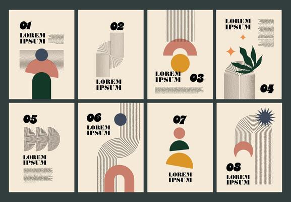 Artworks, posters inspired postmodern abstract dynamic symbols with bold geometric shapes, useful for web background, poster art design, magazine front page, hi-tech print, cover artwork