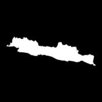 Java island map, region of Indonesia. illustration. vector