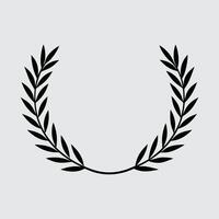 A laurel wreath icon on a white background vector