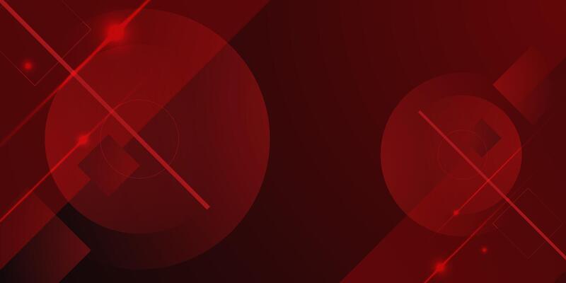 Futuristic design dark red geometric shapes 3D background overlap layer on dark background.