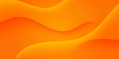 Abstract realistic colorful orange geometric wave background. Liquid color design with shadow. Fluid shapes composition. Eps10 . vector