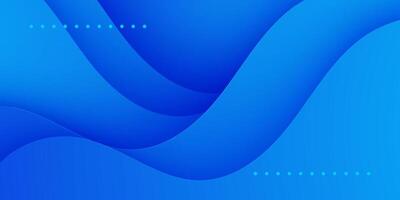 Abstract 3D background with blue wave liquid color design. Dynamic shapes composition with simple pattern. vector