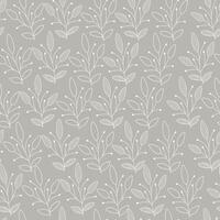 Floral seamless pattern winter branch elements. Random placed botany plants all over print vector