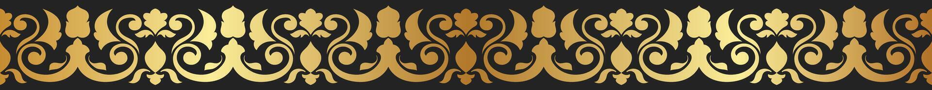 abstract gold pattern border decorative frame Graphic elements vector