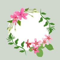 abstract background Floral frame with hand drawn flowers. illustration. EPS10. illustration for your design. vector