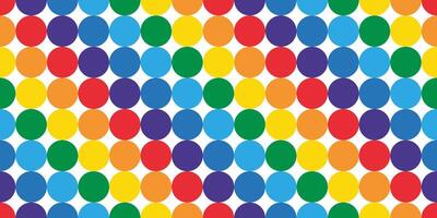 rainbow seamless pattern polka dot lgbt pride month scarf isolated cartoon doodle gift wrapping paper repeat background tile wallpaper illustration design vector