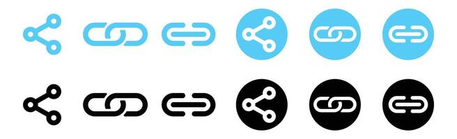 share link icon internet technology vector