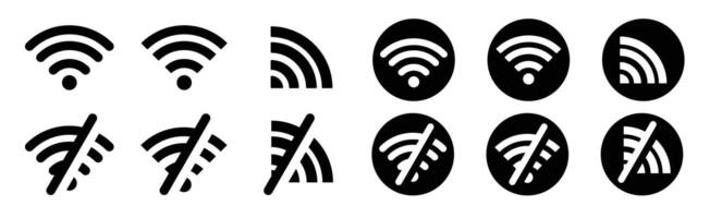 wifi signal icon simple internet connection vector