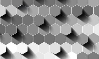 Abstract mosaic embossed hexagon. honeycomb grey background. modern pattern wallpaper. vector