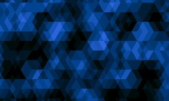 Dark blue hexagon pattern blur background. mosaic textured. vector