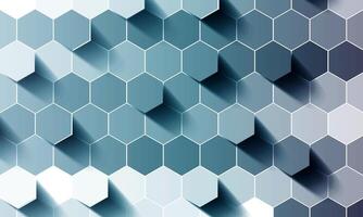 Abstract mosaic embossed hexagon. honeycomb blue background. retro artistic color. vector