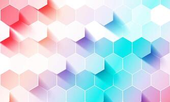 Abstract mosaic embossed hexagon. honeycomb colorful background. artistic wallpaper. vector