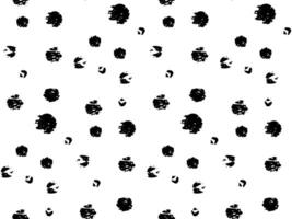 Crayon dots seamless pattern. Abstract chalk geometric minimalism pattern. seamless black and white circle background. Irregular shapes. Modern trendy stylish dot texture, print vector