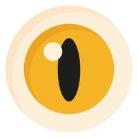 Eye ball icon isolated on white background. vector