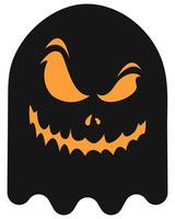 Halloween ghost isolated on white background. vector