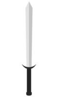 Sword flat icon isolated on white background. vector