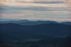 Landscape on the mountain pass photo