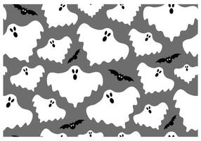 ghost pattern background design. background design for halloween celebration. cute ghost illustration vector