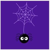 Halloween web with spider background for party. Isolated objects on a transparent background vector