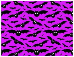Halloween seamless pattern with flying bats. Background for print, fabric and printing, wrapping paper. Cartoon illustration vector