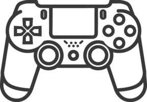 Line drawing of a game controller vector