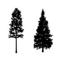tree black and vector