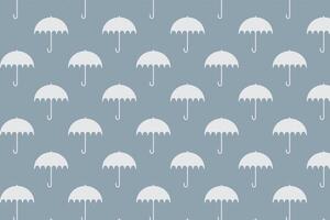 Umbrella pattern on winter background . Winter umbrella background . illustration vector