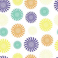 Bright abstract seamless pattern. Illustration on a white background. Can be used to create postcards, packaging, textiles, clothing, souvenirs, backgrounds, covers and more. vector
