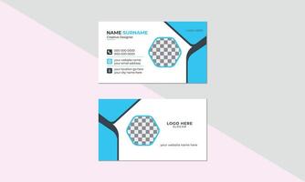 Simple and clean visiting card design vector