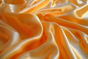 Luxurious Gold Satin Fabric Texture for Interior Design, Fashion, and Textile Art photo