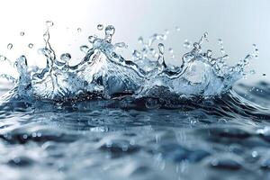 Dynamic Splash of Water in Motion - Perfect for Nature and Freshness Themes photo