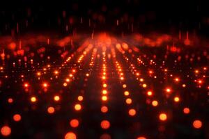 Futuristic Red Light Grid with Dynamic Energy for Technology Design photo