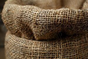 Burlap Fabric Texture Close-Up for Rustic and Eco-Friendly Design Projects photo