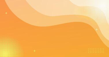 abstract orange background with round shape, modern and clean banner, landing page concept with pastel color vector