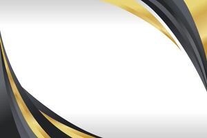 Curve corner border on a white background vector