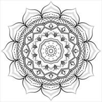 Artistic Linear Mandala Ornamental Background Design vector