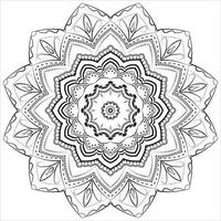 Artistic Mandala Patterns Featuring Linear Designs vector