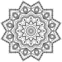 Ornamental Mandala Linear Art Patterns vector