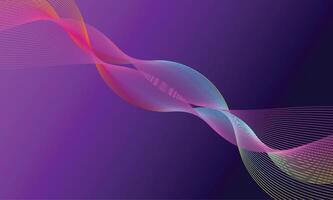 Abstract purple background with wavy lines. illustration for your design vector