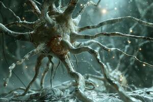 A Close-Up View of a Twisted, Branching, Organic Structure photo