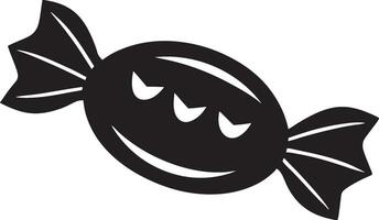 A black and white illustration of a candy bar vector