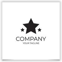 abstract star logo design template vector