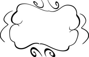 Exquisite decorative frame with scrollwork. vector