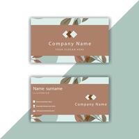 Print colorful abstract Visiting Card. vector