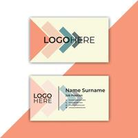 Print abstract business card designs. vector