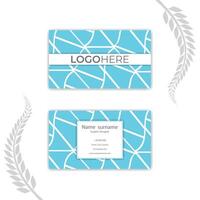 Print stylish abstract business card template. vector