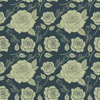 Seamless Pattern With flowers, Rose Flower Pattern, Pattern with simple pretty small flowers, colorful flower , Floral seamless pattern, background, wallpaper, flowers in bloom vector