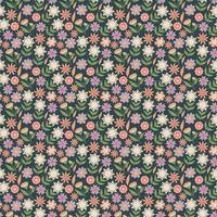 Seamless Pattern With flowers, floral Seamless Design, Background, Wallpaper and Spring, Flowers in Bloom, Autumn Bloom Pattern vector