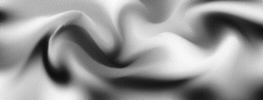 Retro poster with a dot gradient background, grunge texture, and comic noise effect. Pixelated grain, vintage bitmap pattern, and halftone design. vector